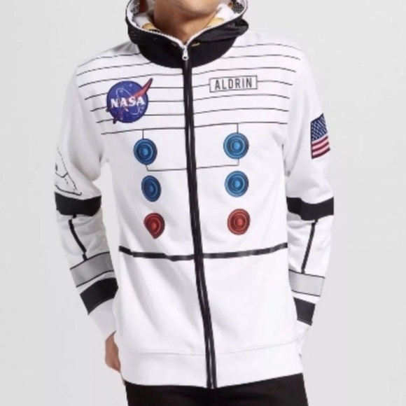 BuzzAldrin Tops - NEW NASA Buzz Aldrin Astronaut Zip Hoodie Jacket S